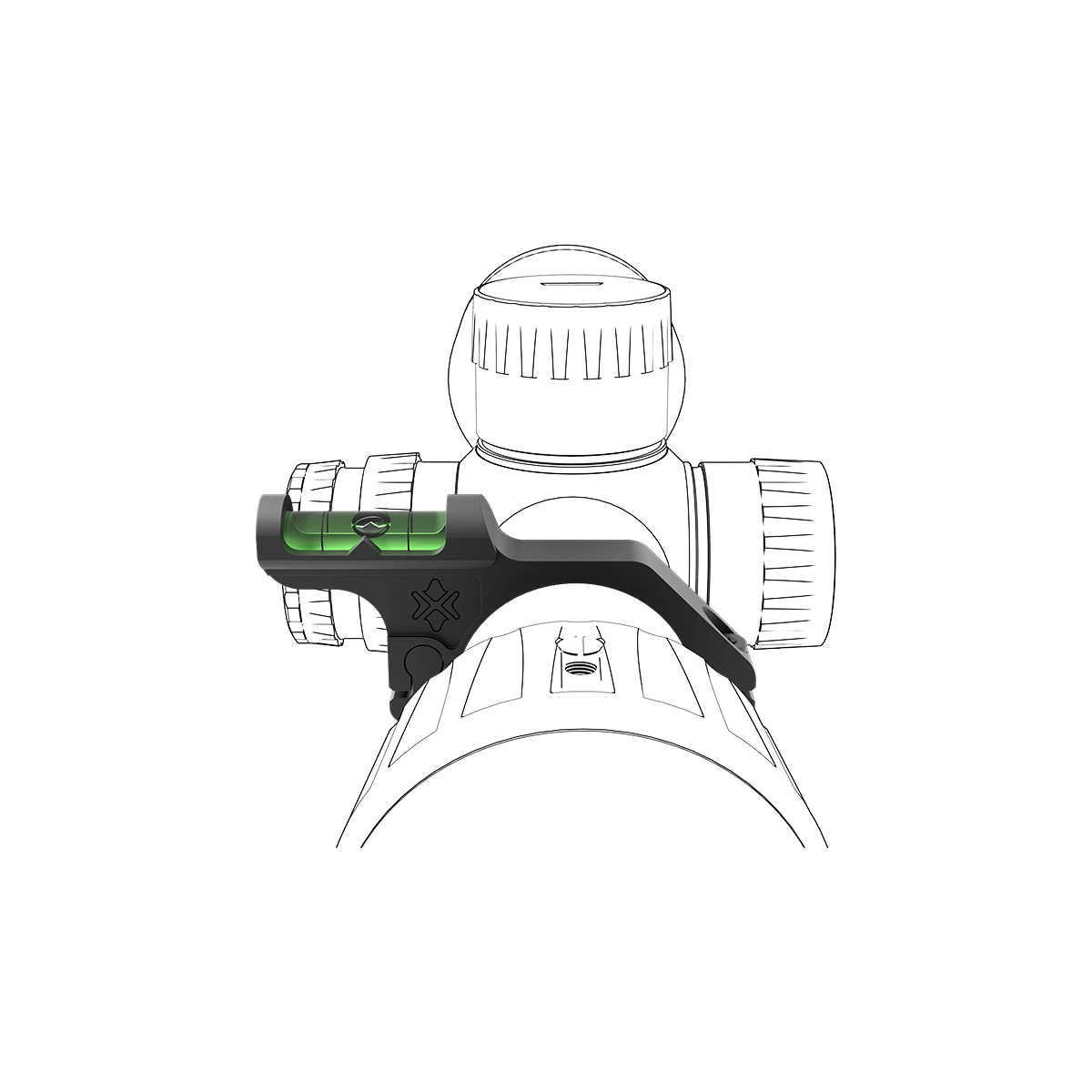 30 mm versetzte Libelle für Zielfernrohr