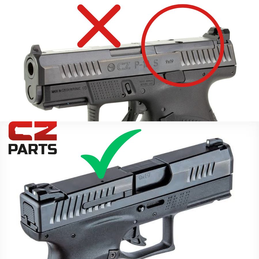 CZ P-10 Rotpunktmontage | Shield RMSc Footprint