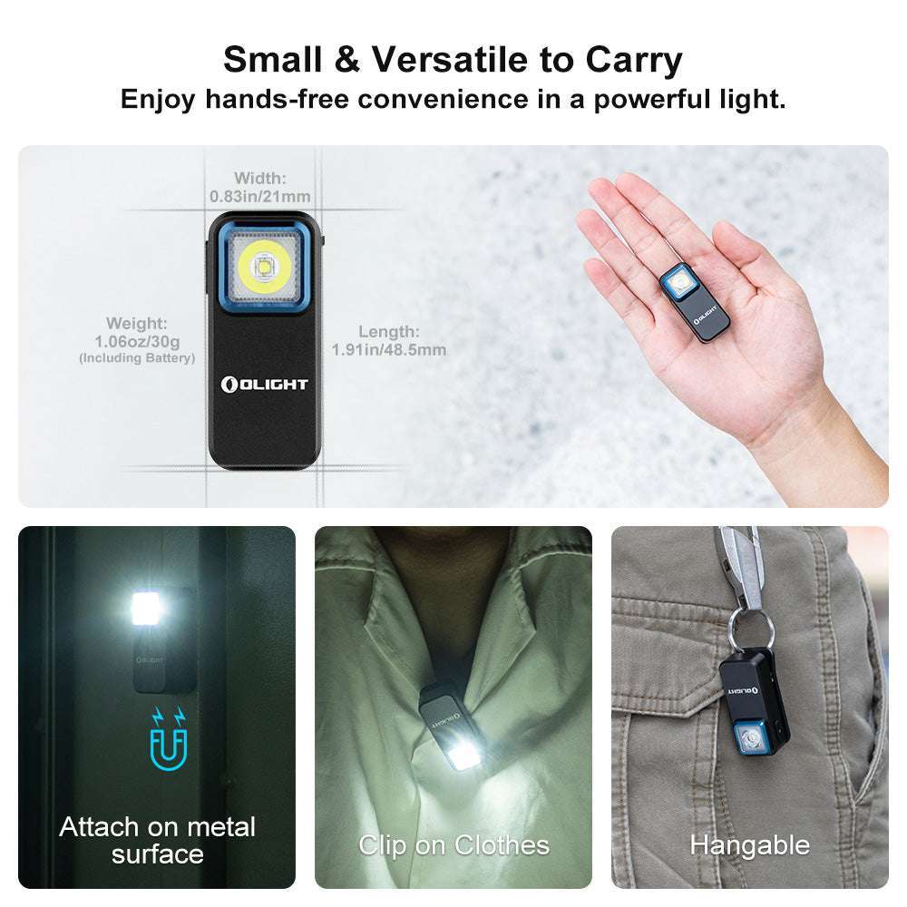 Olight Oclip | luce clip EDC ricaricabile | 300 lm