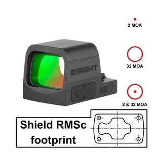 Red dot con montaggio diretto per CZ P-09C Nocturne