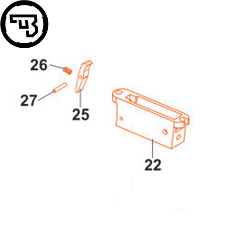 CZ 457 Magazinführung komplett