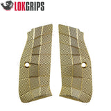 CZ 75 P-01, CZ 75 Compact guancette Gridlok in ottone