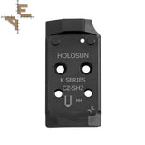 CZ Shadow 2 piastra adattatrice Optics Ready | Holosun K-series impronta Evo Arms