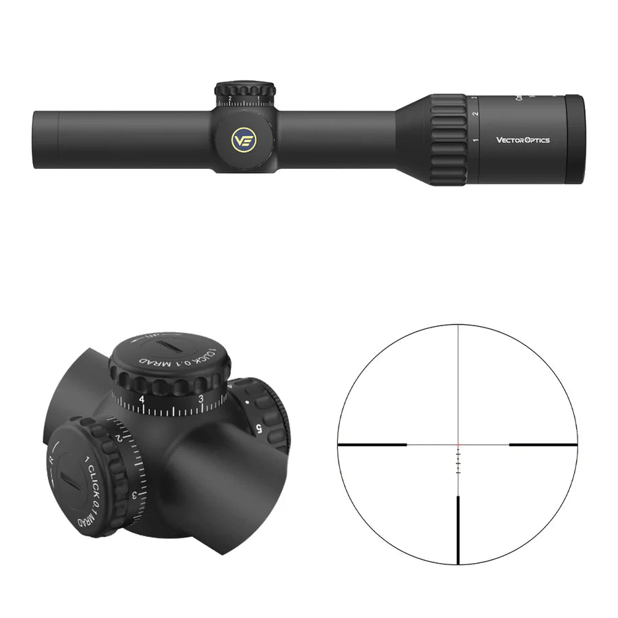 Vector Optics Continental x6 1-6x24i Fiber cannocchiale