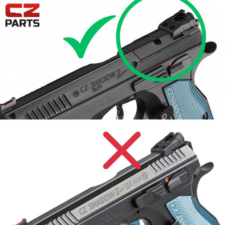CZ Shadow 2 OR piastra adattatrice | Aimpoint A-CUT impronta