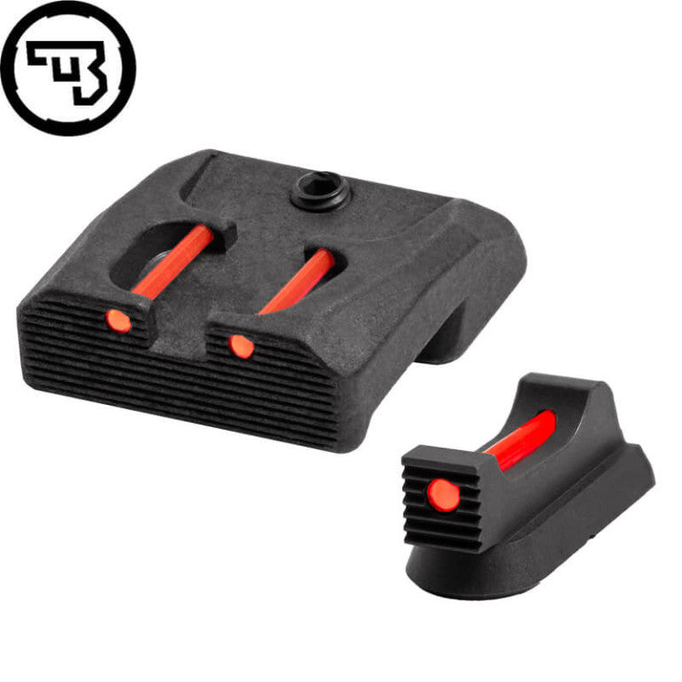 CZ 75B, CZ P-01, CZ 75 SP-01 fixed sight set with fiber optics | type B