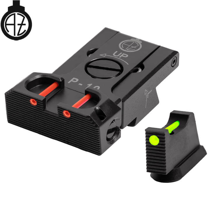 CZ P-10 adjustable sight set with fiber optics | type B