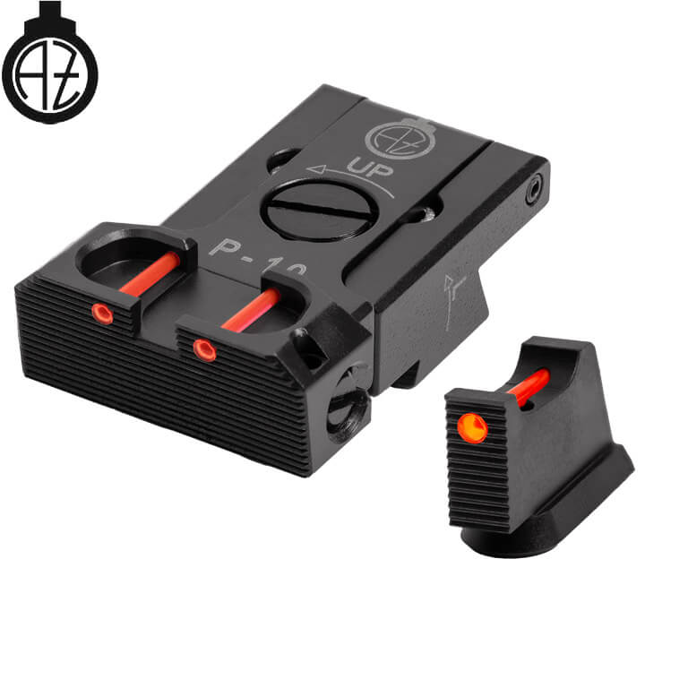 CZ P-10 adjustable sight set with fiber optics | type B