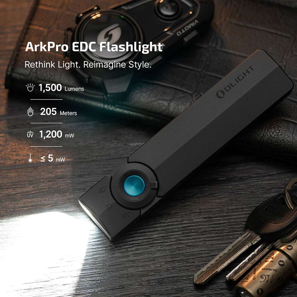Olight ArkPro | lampe EDC plate 4-en-1 | 1.500 lm
