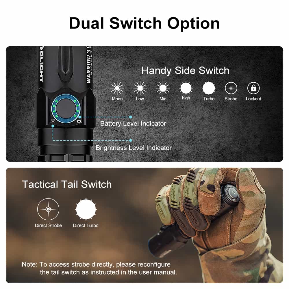 Olight Warrior 3S | lampe tactique | 2.300 lm